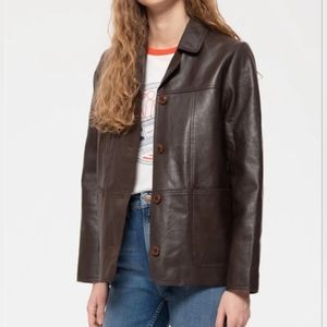Nudie Jeans 100% leather blazer jacket